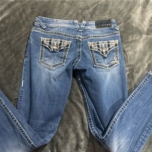 Vigoss Men's Bootcut Jeans in Classic Blue